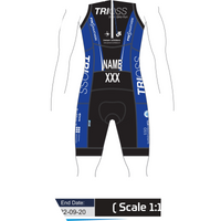 PERFORMANCE Tri Suit met Naam/Landcode