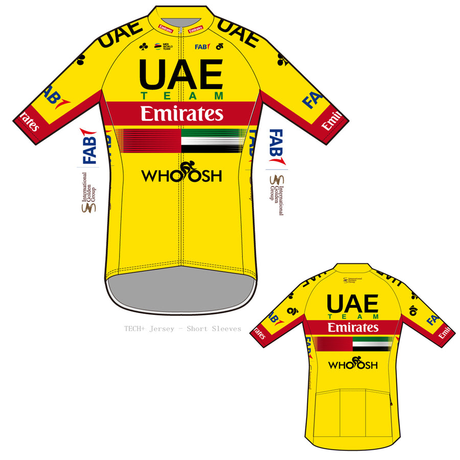 UAE Emirates 2020 Yellow Tech Shirt